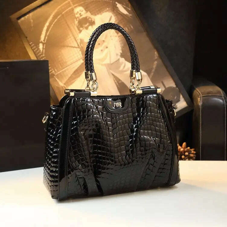 KIMLUD, Genuine Leather Women Handbags 2023 New Fashion Lady Portable Tote Bag Large-capacity Cowhide Middle-aged Mom Shoulder Bags, KIMLUD Womens Clothes