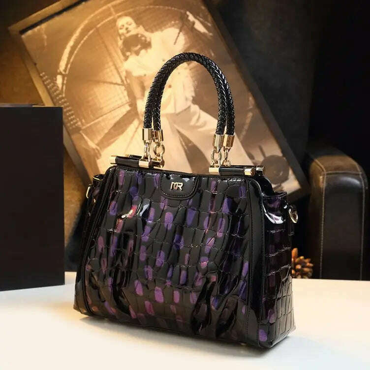 KIMLUD, Genuine Leather Women Handbags 2023 New Fashion Lady Portable Tote Bag Large-capacity Cowhide Middle-aged Mom Shoulder Bags, KIMLUD Womens Clothes