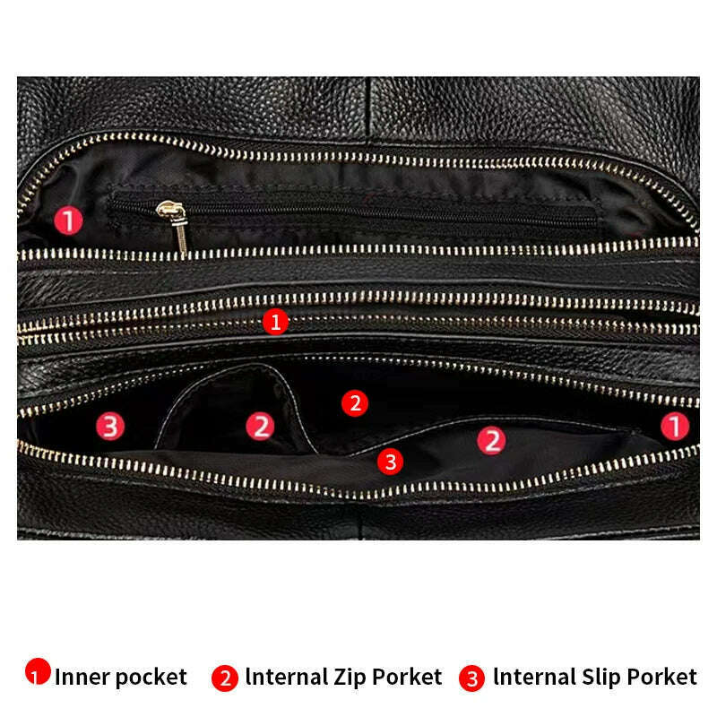 Genuine Leather Women's Bag 2023 New Fashion Leopard Pattern Shoulder Bag Cowhide Handbag Women's Bag - KIMLUD