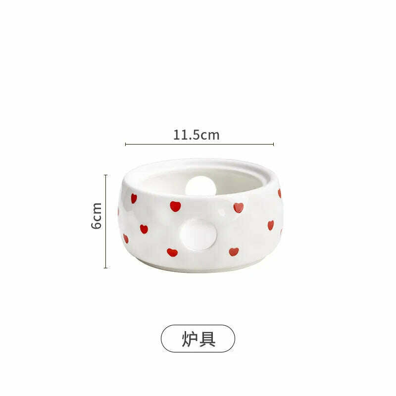 KIMLUD, Girl's Heart Afternoon Tea Set Home Water Cup Simple and cute souvenir coffee cup set, base / 250-650ml, KIMLUD Womens Clothes