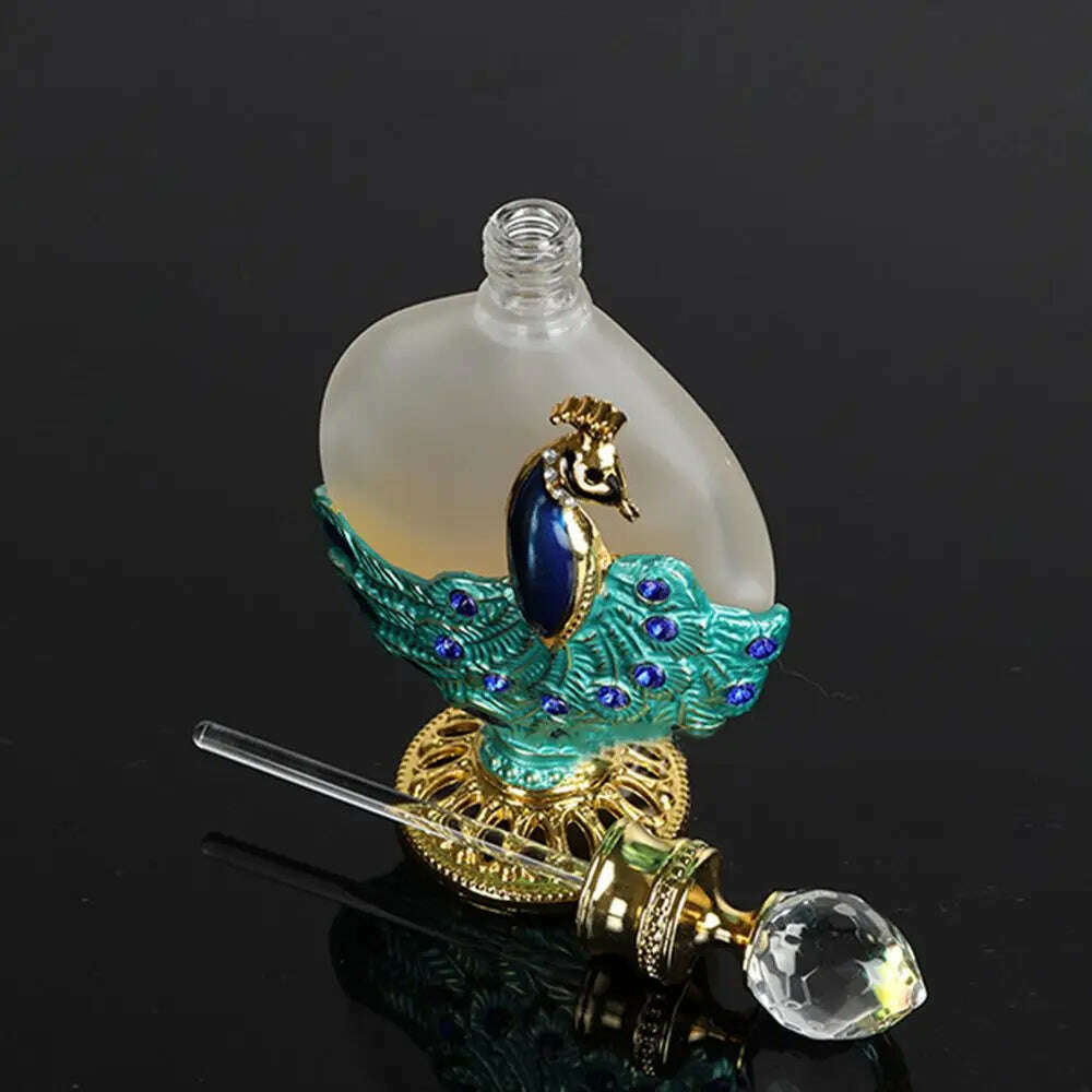 KIMLUD, Glass Lotion bottling Arabian Style Perfume Bottle Oils Dropper Bottle Refillable Bottle Empty Cosmetics Container, KIMLUD Womens Clothes