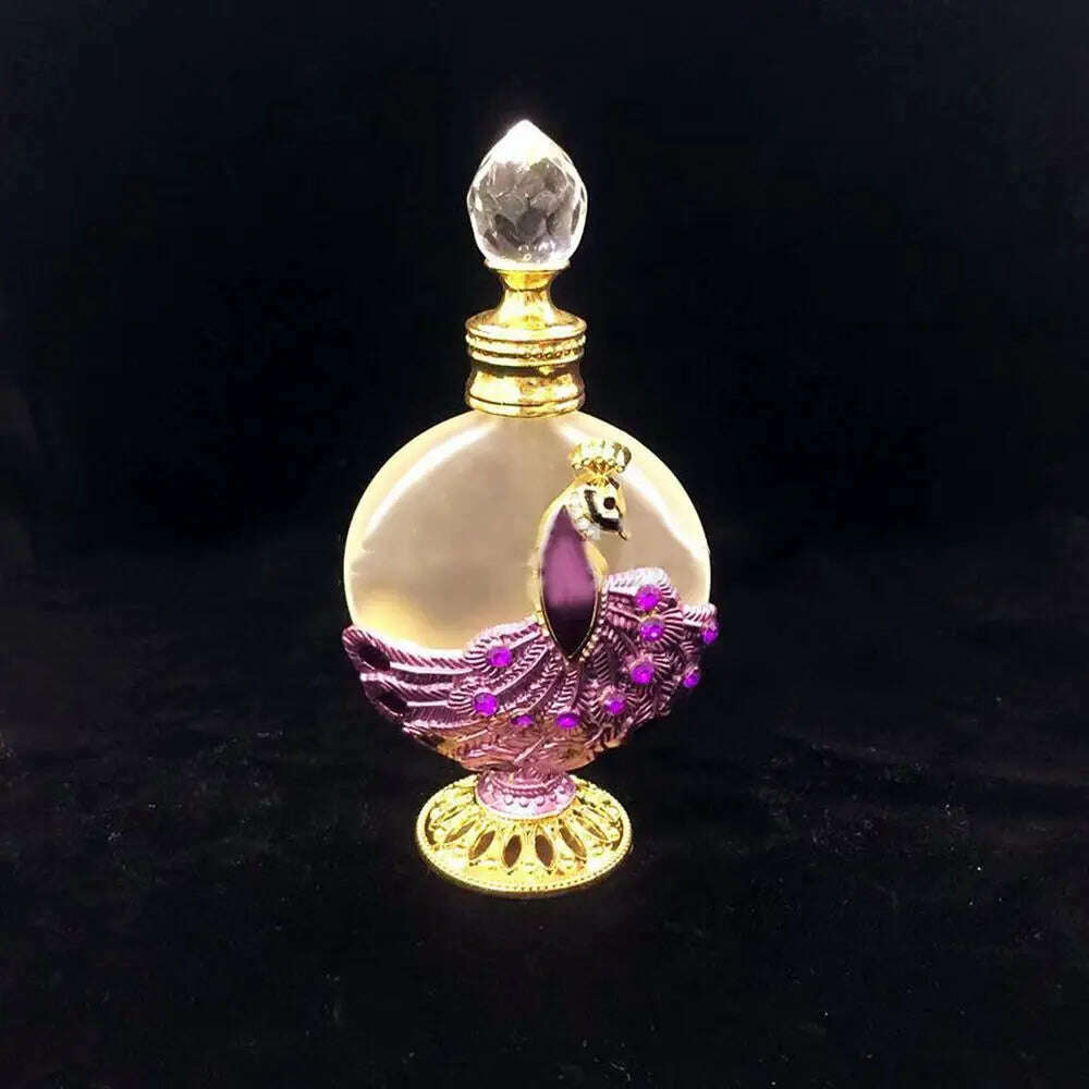 KIMLUD, Glass Lotion bottling Arabian Style Perfume Bottle Oils Dropper Bottle Refillable Bottle Empty Cosmetics Container, KIMLUD Womens Clothes
