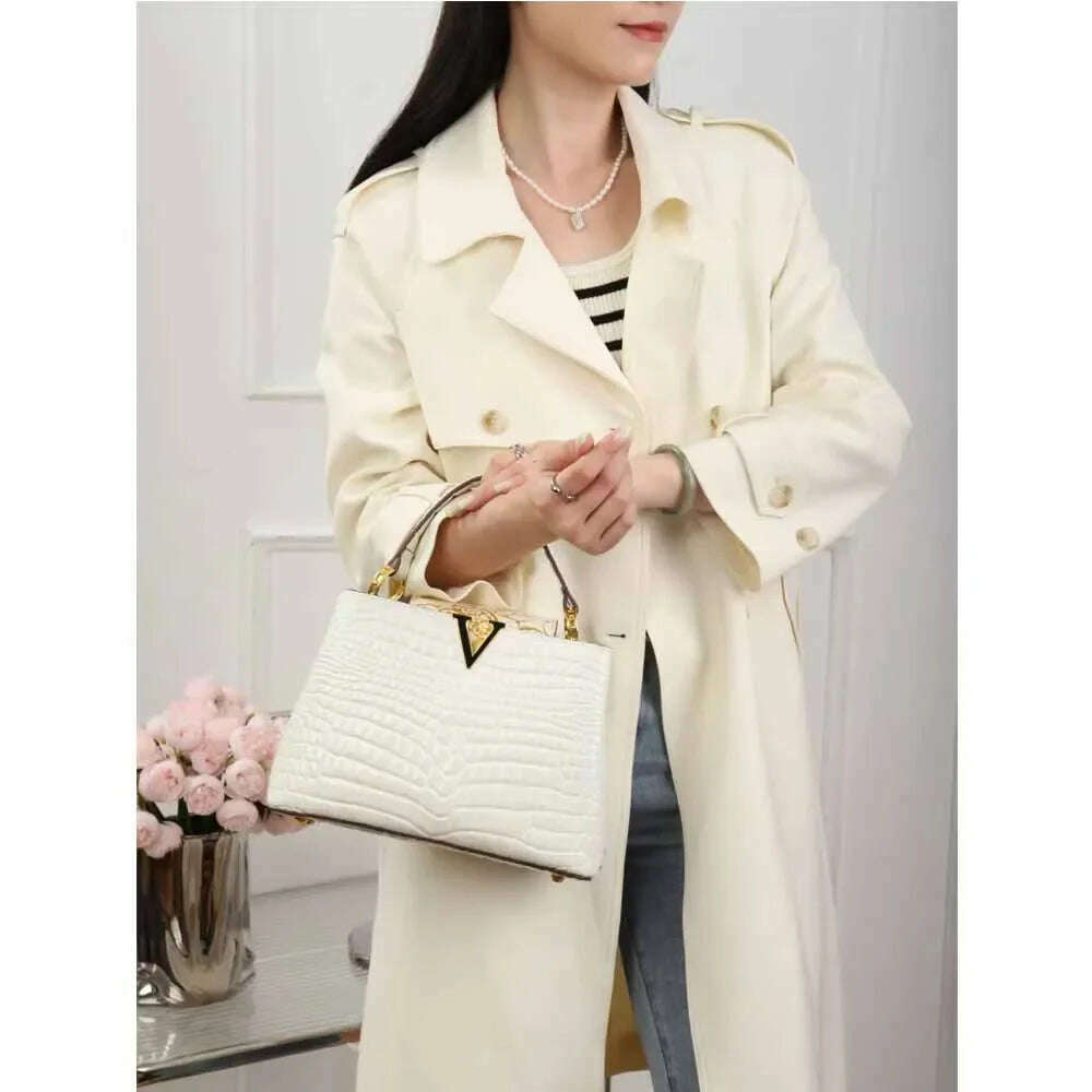 KIMLUD, Gradient Crocodile Tote Bag Fashion Leather Handbags 2023 Ladies Handbag Crossbody Bolsas De Mujer, KIMLUD Womens Clothes