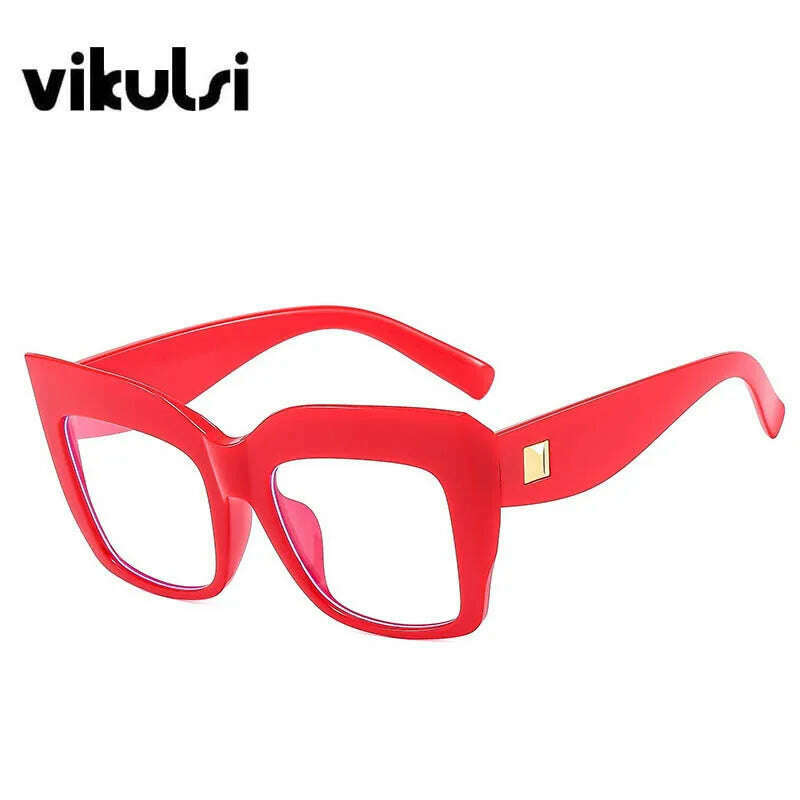 KIMLUD, Gradient Square Optical Glasses Women Thick Frame Anti Blue Glasses Myopia Prescription Eyeglasses Frames Ladies Blu-ray Glasses, KIMLUD Womens Clothes