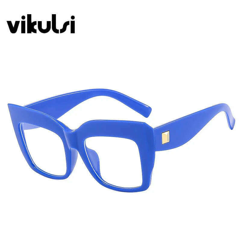 KIMLUD, Gradient Square Optical Glasses Women Thick Frame Anti Blue Glasses Myopia Prescription Eyeglasses Frames Ladies Blu-ray Glasses, KIMLUD Womens Clothes