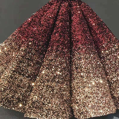 KIMLUD, Gradual Change Indigo Black Red Wedding Dresses 2023 Sleeveless Sequined Luxury Wedding Gowns Serene Hill HA2305 Custom Made, wine red gold / 12, KIMLUD APPAREL - Womens Clothes