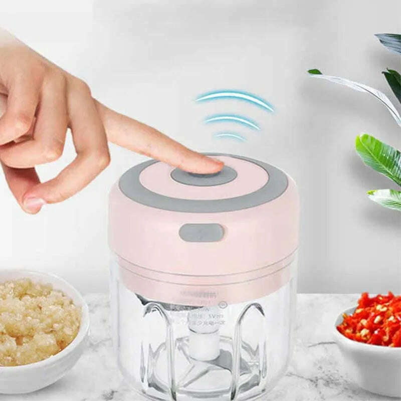 KIMLUD, Grinder Household Rechargeable Multifunction Meat Vegetable Garlic And Ginger Crusher Mini Cordless Food Electric Grinder, KIMLUD Womens Clothes