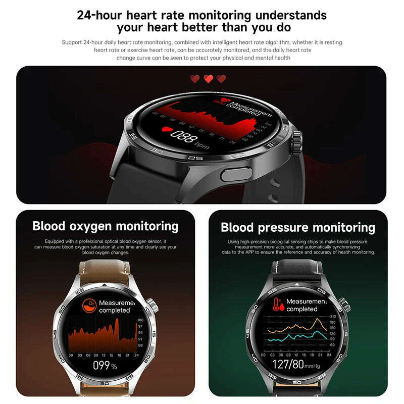 KIMLUD, GT5 PRO Smart Watch Men Watch 5 Pro AMOLED HD Screen Bluetooth Call GPS Trajectory NFC Heart Rate Compass SmartWatches 2025 New, KIMLUD Womens Clothes