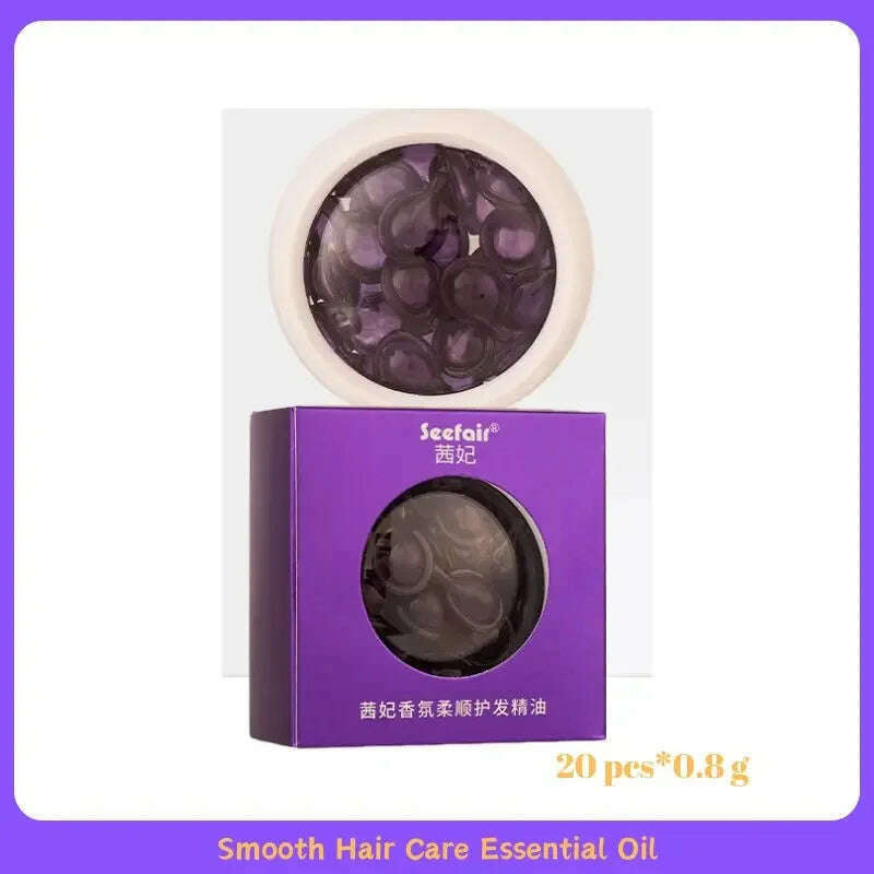 Hair Capsules Repairing Maltreated Frizzy Hair Silky Moisturizing Hair Oil Smoothing Nourishin Instant Hair Care Essence Product - KIMLUD