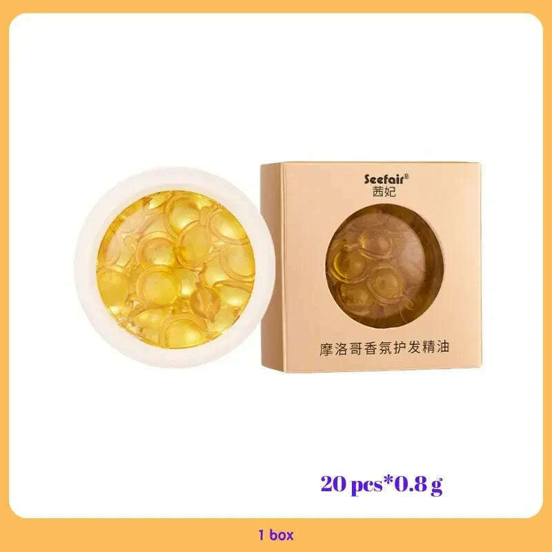 Hair Capsules Repairing Maltreated Frizzy Hair Silky Moisturizing Hair Oil Smoothing Nourishin Instant Hair Care Essence Product - KIMLUD