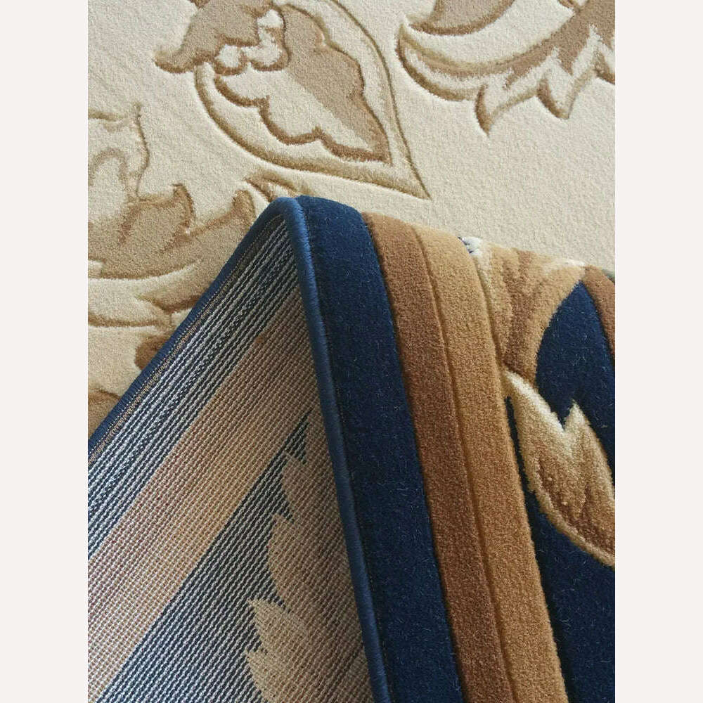 KIMLUD, Hand Carved Rugs For Bedroom Palace Luxury Living Room Carpets Sofa Coffee Table Floor Mat Retro Thick Study Area Rug, KIMLUD Womens Clothes