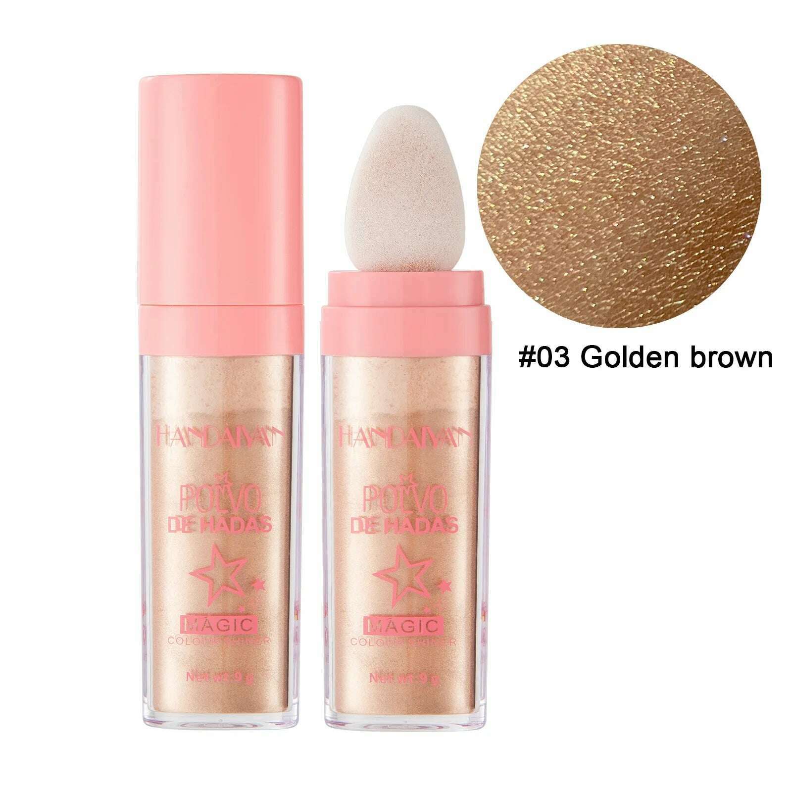 KIMLUD, HANDAIYAN Makeup Fairy High Gloss Pat Powder Three Dimensional Powder Brightening Set Powder Powder Blusher High Gloss Powder, 03 / CHINA, KIMLUD APPAREL - Womens Clothes