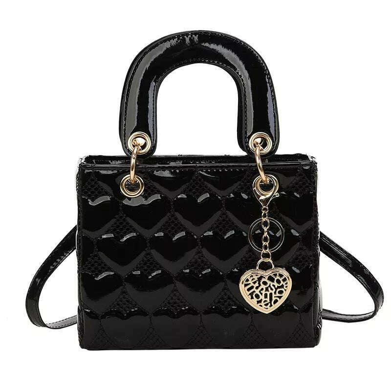 KIMLUD, Handbag 2021 Women Totes High Quality Fashion Classic Quilted Square Handle Bag Women Crossbody Shoulder Bags, KIMLUD Womens Clothes