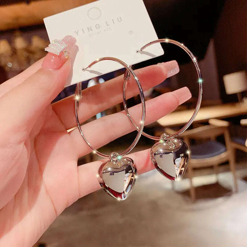 KIMLUD, Hanging Earrings Retro Long Tassel Earrings feminine temperament Coconut Rhinestone S925 Silver Needle 2023 NEW Fashion Jewelry, ED178-2, KIMLUD APPAREL - Womens Clothes