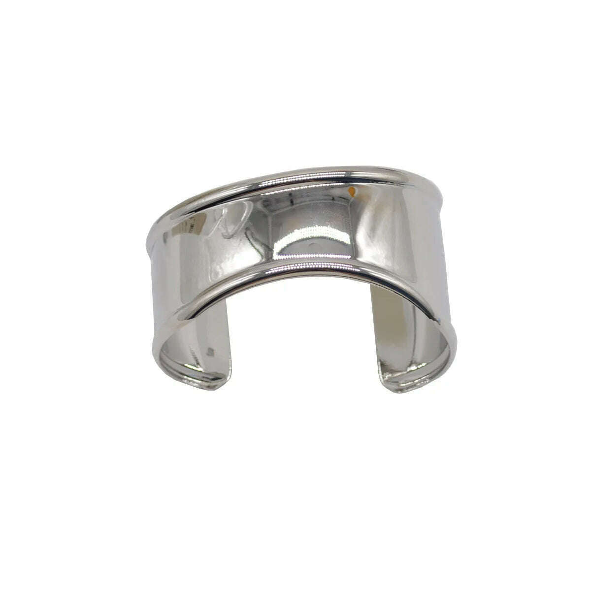KIMLUD, HangZhi Vintage Exaggerated Wide Irregular Smooth Metal Cuff Bracelet For Women Personality Bangle Jewelry Accessories, C, KIMLUD APPAREL - Womens Clothes