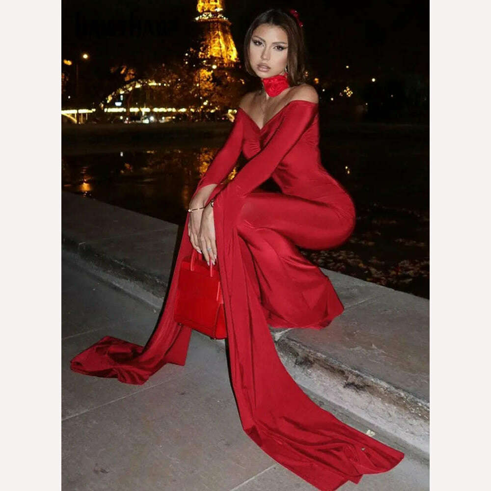 KIMLUD, Hawthaw Women 2024 Spring Autumn Long Sleeve Streetwear Bodycon Jumpsuit Overall One Piece Outfit Wholesale Items For Business, KIMLUD Womens Clothes