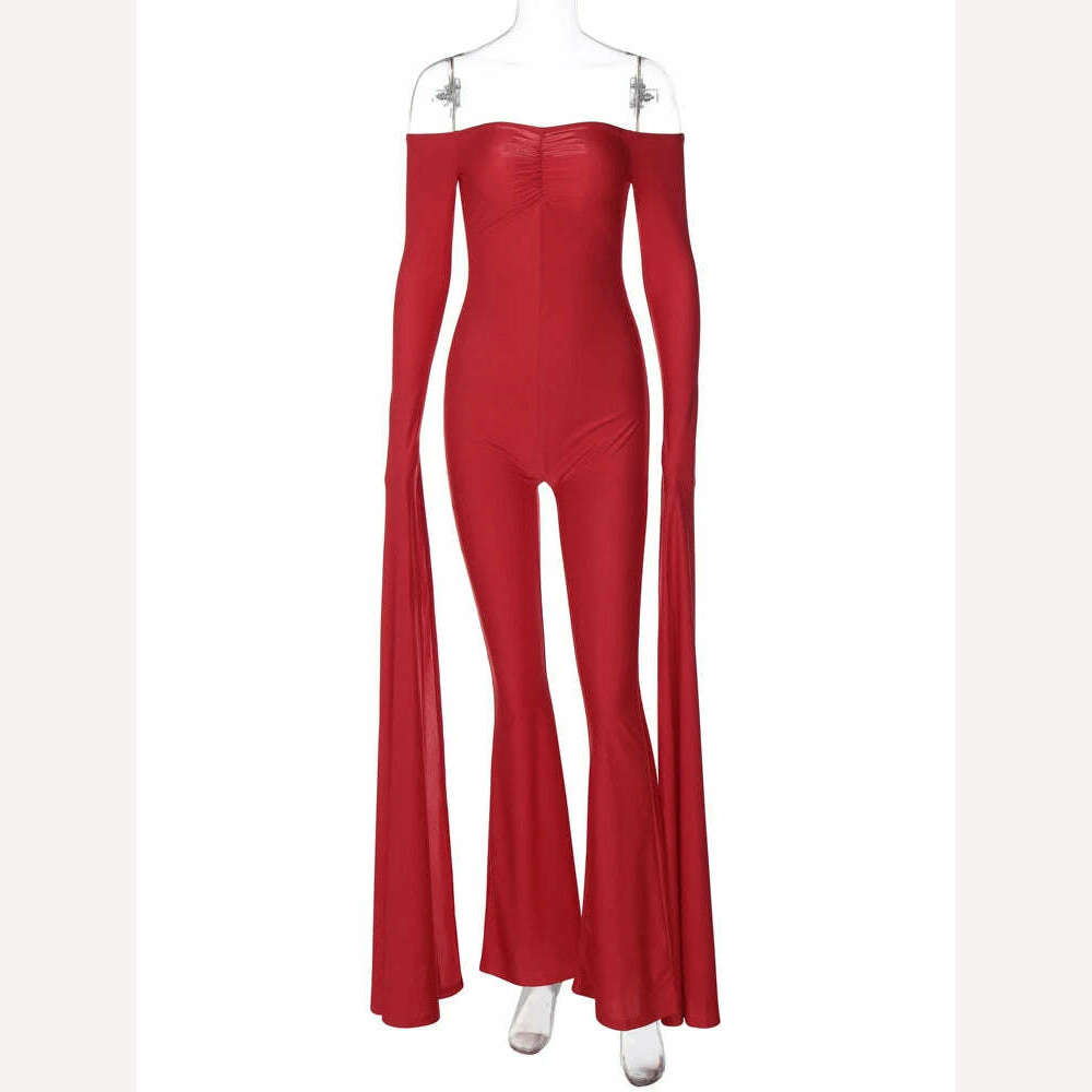 KIMLUD, Hawthaw Women 2024 Spring Autumn Long Sleeve Streetwear Bodycon Jumpsuit Overall One Piece Outfit Wholesale Items For Business, KIMLUD Womens Clothes