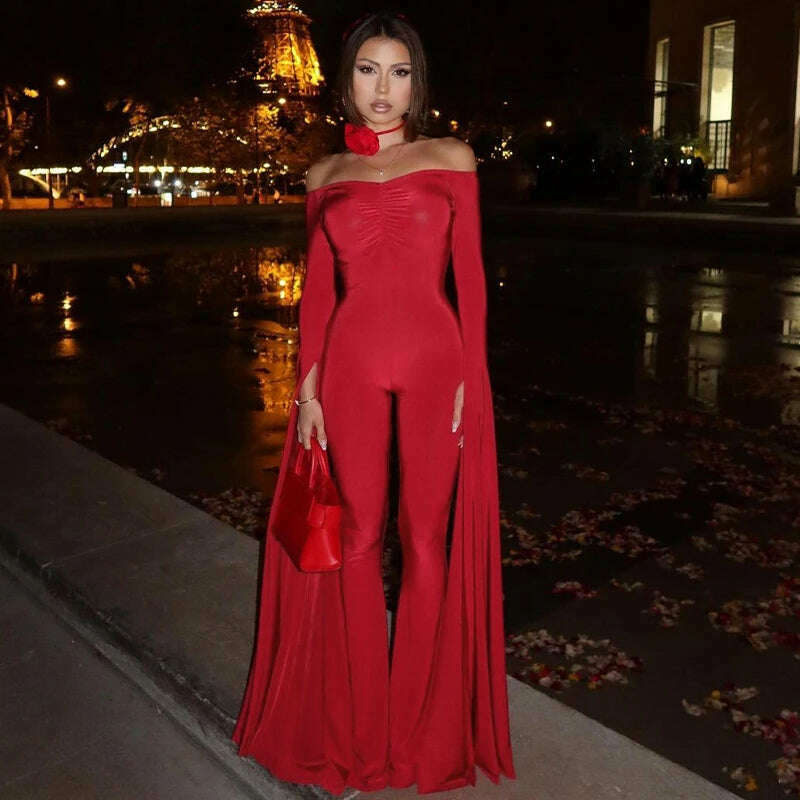 KIMLUD, Hawthaw Women 2024 Spring Autumn Long Sleeve Streetwear Bodycon Jumpsuit Overall One Piece Outfit Wholesale Items For Business, KIMLUD Womens Clothes