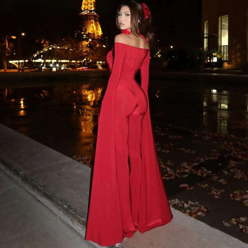 KIMLUD, Hawthaw Women 2024 Spring Autumn Long Sleeve Streetwear Bodycon Jumpsuit Overall One Piece Outfit Wholesale Items For Business, KIMLUD Womens Clothes