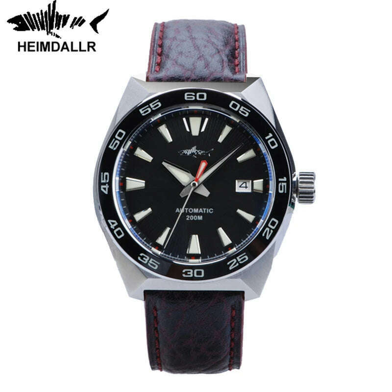 KIMLUD, Heimdallr Monster Diver men Watch Frost Blue Dial Sapphire Crystal NH35 Automatic Mechanical 200m Waterproof Full Luminous Watch, Black Dial / CHINA, KIMLUD APPAREL - Womens Clothes