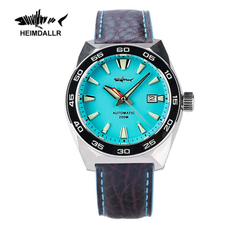 KIMLUD, Heimdallr Monster Diver men Watch Frost Blue Dial Sapphire Crystal NH35 Automatic Mechanical 200m Waterproof Full Luminous Watch, Blue Dial / CHINA, KIMLUD APPAREL - Womens Clothes