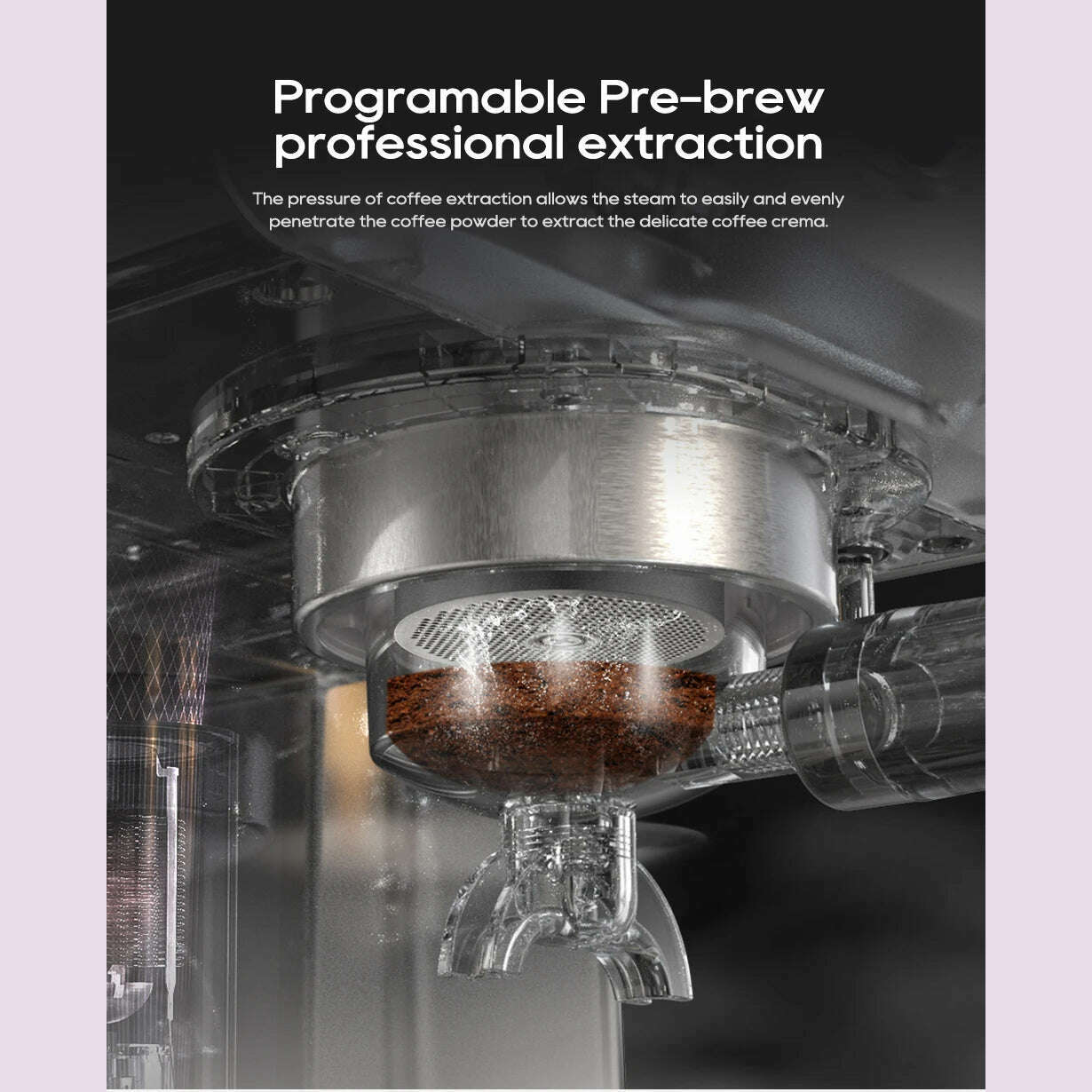 HiBREW 20Bar Semi Automatic Espresso Coffee Machine Temperature Adjustable 58mm Portafilter Cold/Hot Coffee Maker Metal CaseH10A - KIMLUD