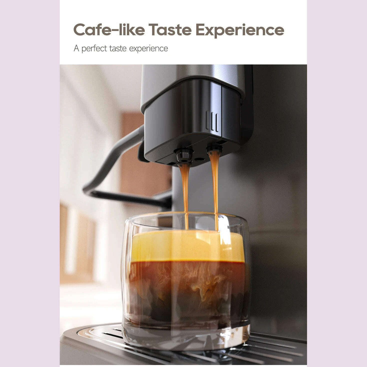 HiBREW Fully Automatic Espresso Machine Cappuccino Milk System 6 Coffee Varieties Intuitive Touch Display With Grinder H16 - KIMLUD