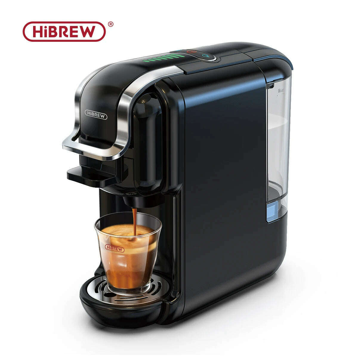 HiBREW Multiple Capsule Coffee Machine, Hot/Cold Dolce Gusto Milk Nespresso Capsule ESE Pod Ground Coffee Cafeteria 19Bar 5 in 1 - KIMLUD