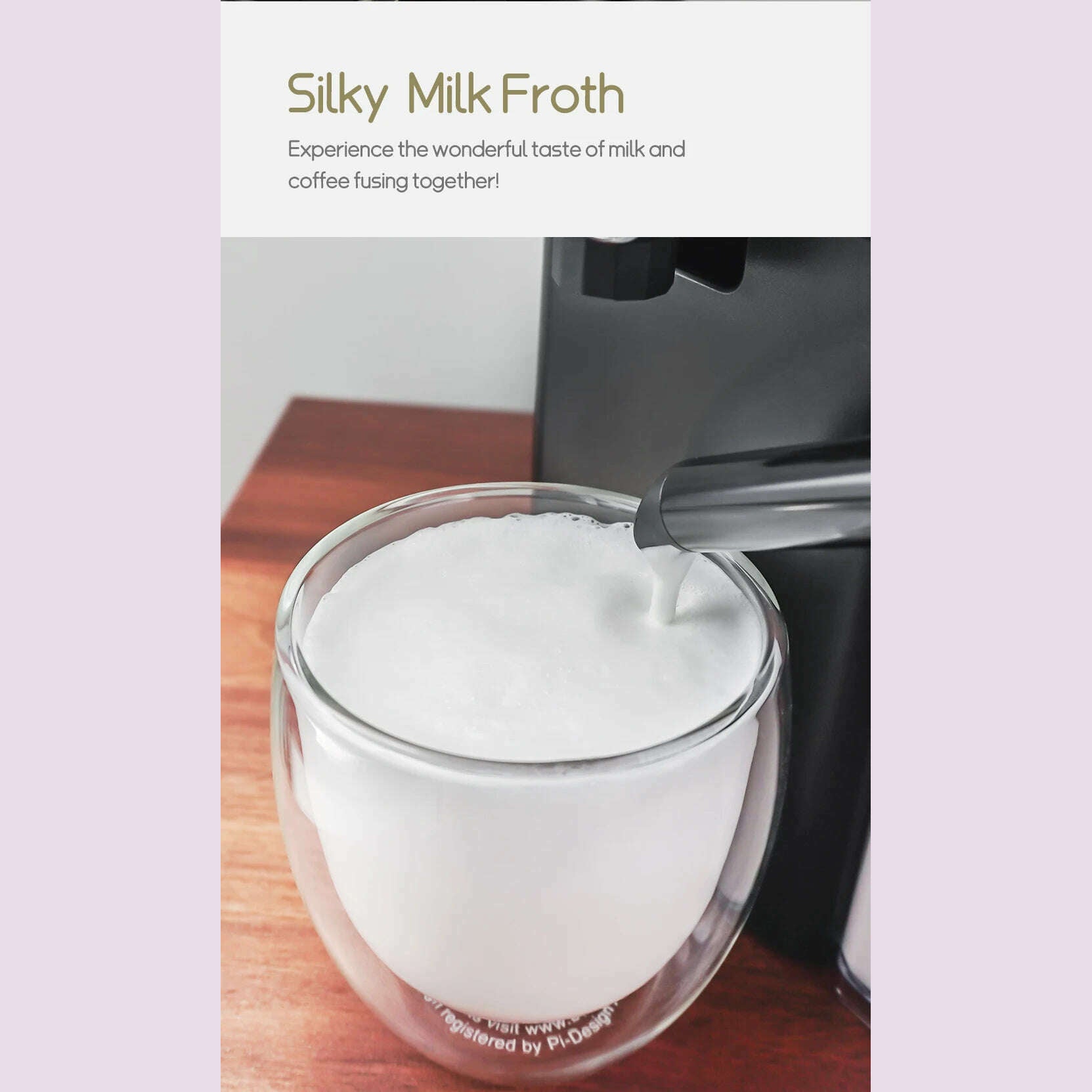 KIMLUD, HiBREW Nes Capsule Coffee Machine Automatic Frothed Milk Cappuccino and Latte Espresso Coffee Maker H15, KIMLUD Womens Clothes