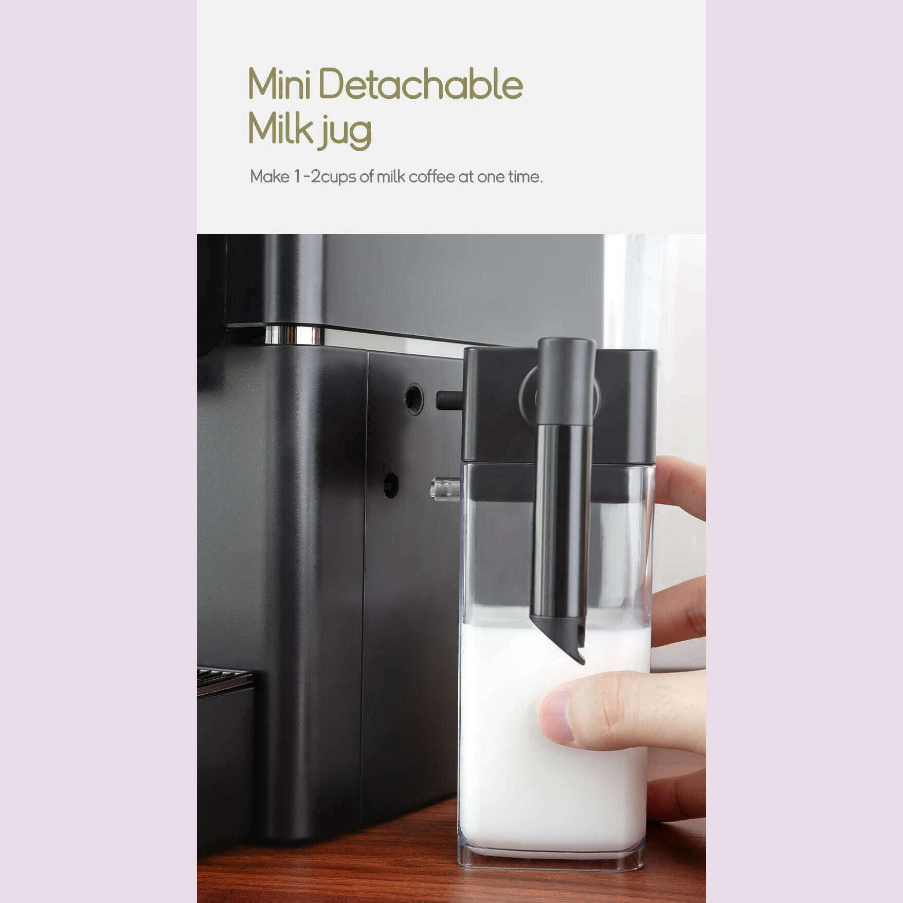 KIMLUD, HiBREW Nes Capsule Coffee Machine Automatic Frothed Milk Cappuccino and Latte Espresso Coffee Maker H15, KIMLUD Womens Clothes