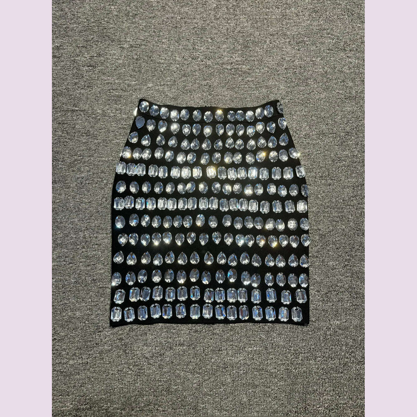 High Quality Black Color Women Sexy Big Crystal Bodycon Mini Shorts Celebrate Nightclub Party Bar Dancer Wear High Quality - KIMLUD