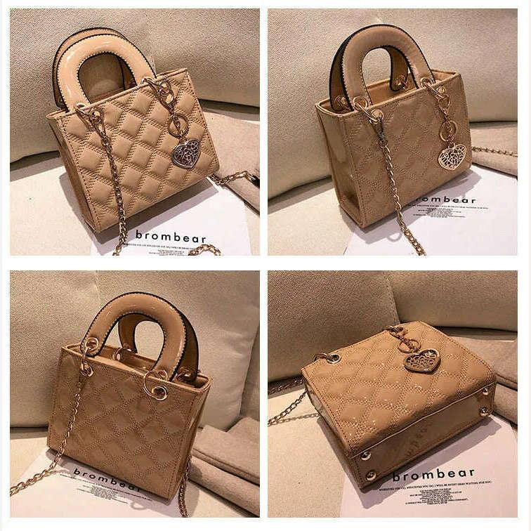 KIMLUD, High Quality Women Shoulder Bag Handbag Clutch Diamond Stripe Chain Crossbody Bag Female Travel Hand Purse, KIMLUD Womens Clothes