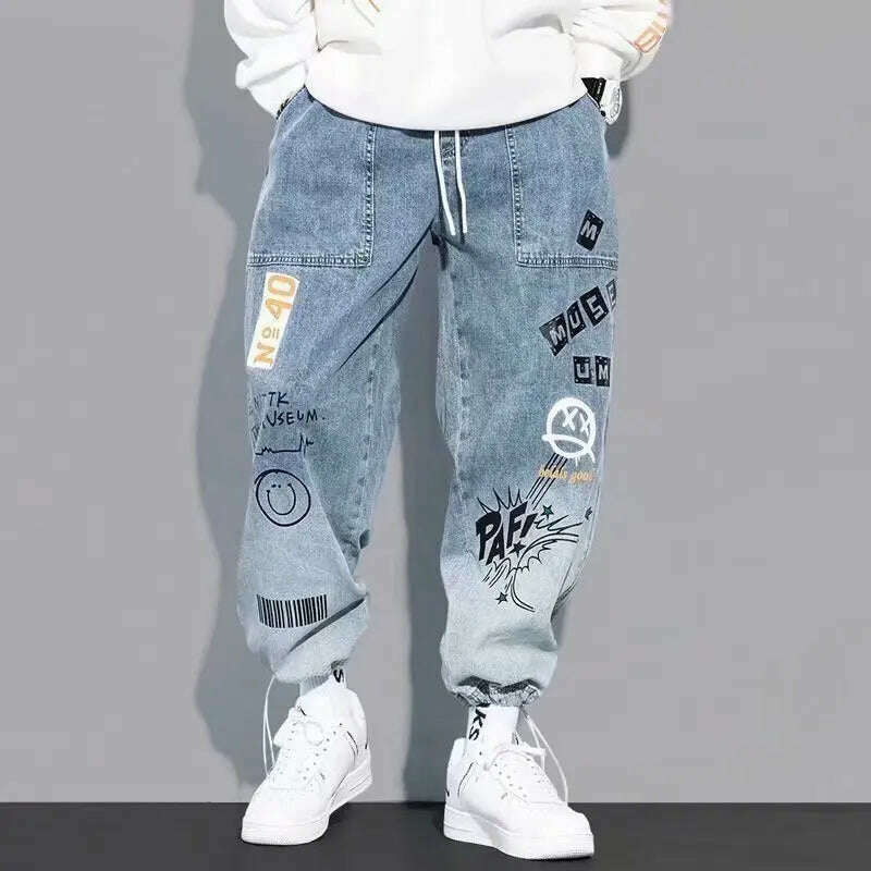 High quality Fashion Men's Cargo pants Hip Hop Trend Streetwear Jogging Pants Men Casual Elastic Waist Men Clothing Trousers - KIMLUD