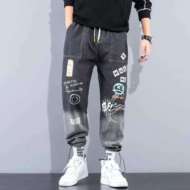 High quality Fashion Men's Cargo pants Hip Hop Trend Streetwear Jogging Pants Men Casual Elastic Waist Men Clothing Trousers - KIMLUD