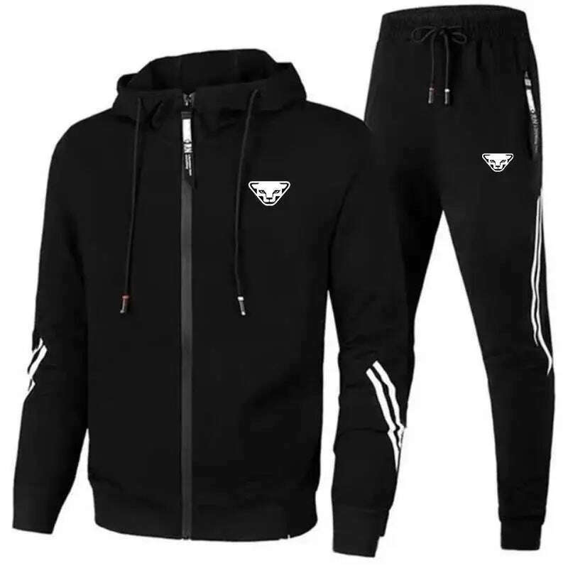 KIMLUD, High Quality Fashionable Hot Selling Men's Two-piece Sports Set, High-quality Sportswear and Pants Casual Spring New Style, KIMLUD Womens Clothes