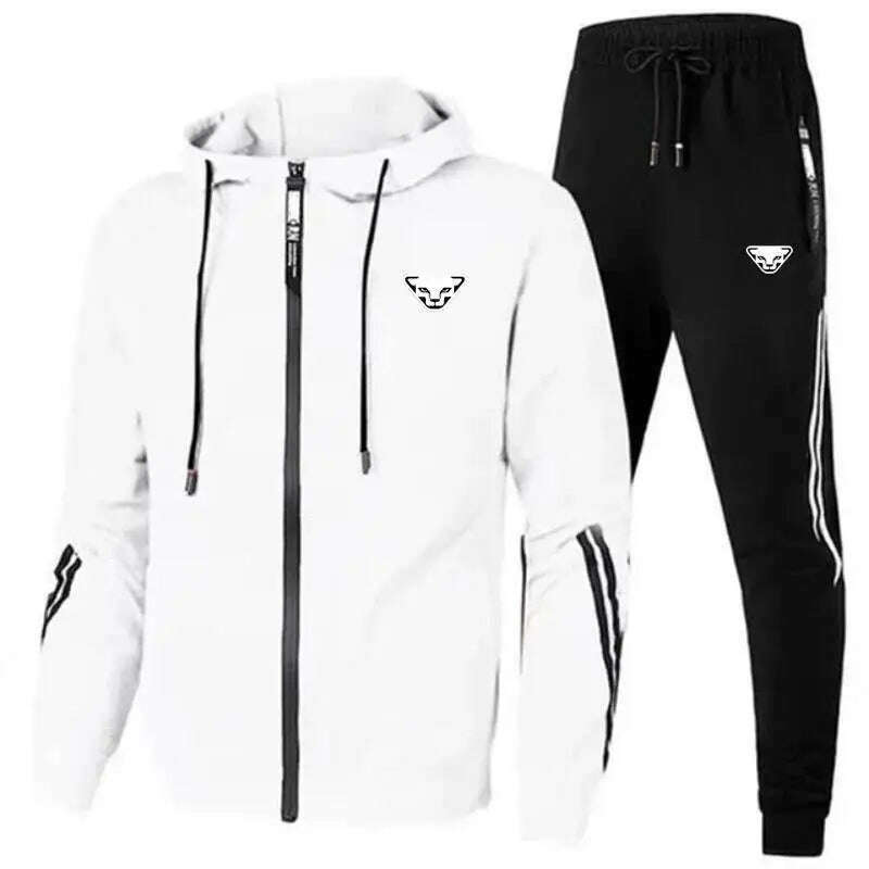KIMLUD, High Quality Fashionable Hot Selling Men's Two-piece Sports Set, High-quality Sportswear and Pants Casual Spring New Style, KIMLUD Womens Clothes