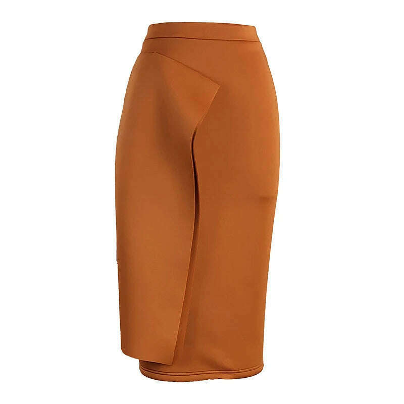 KIMLUD, High Waist Skirt Elegant Women Slim Fit Sexy Bodycon Black Big Size Pencil Skirt Party Fashion Stylish Jupes Ladies Officewear, KIMLUD Womens Clothes