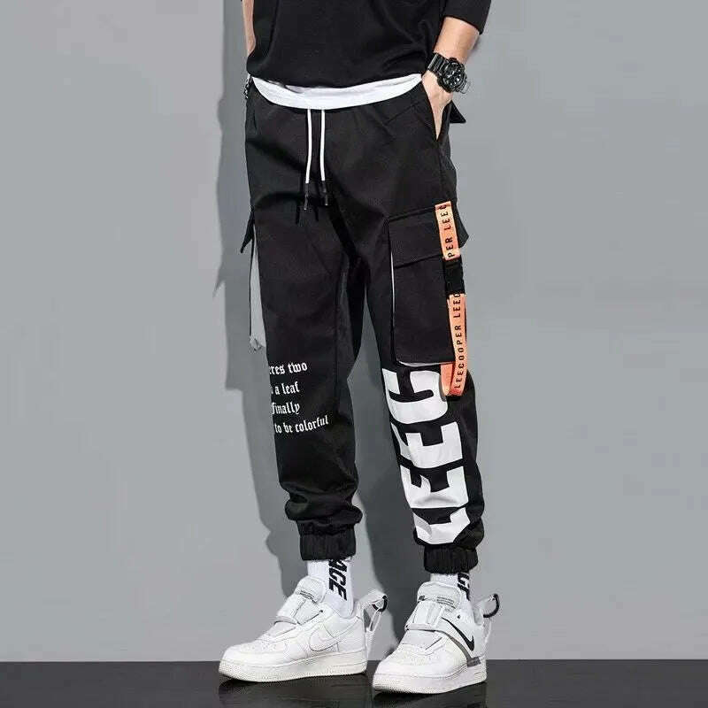 KIMLUD, Hip Hop Cargo Pants Men Streetwear Cotton Joggers Fashion Sweatpants Male Casual Harem Trousers Summer Harajuku Pants Men Women, New product 3 / XXXL, KIMLUD APPAREL - Womens Clothes