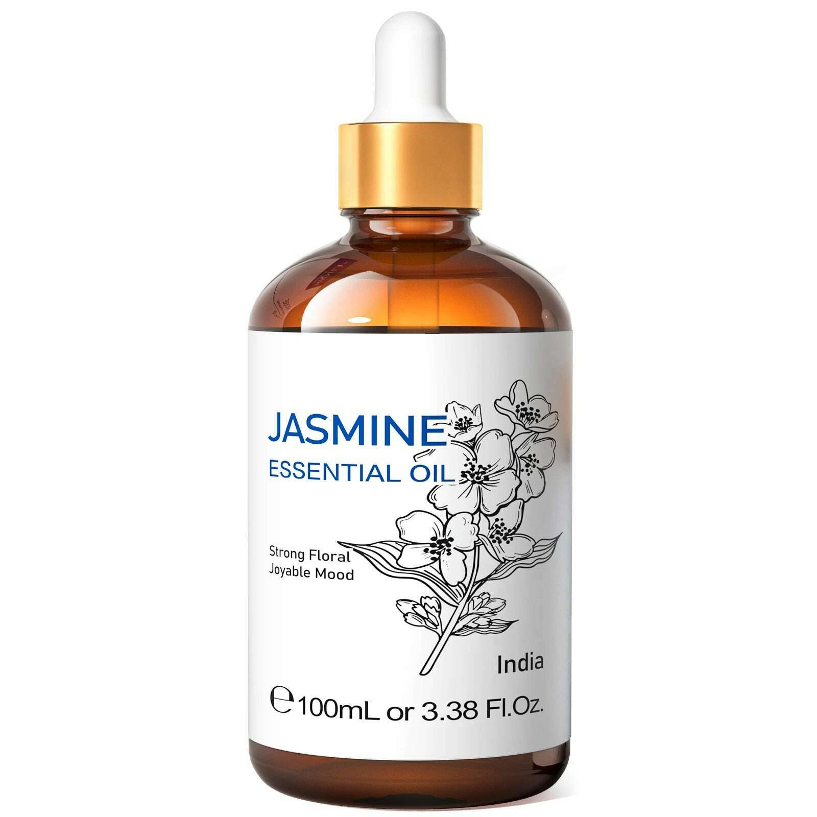 KIMLUD, HIQILI 100ML Wintergreen Rose Jasmine Mint Clove Essential Oils for Skin Care Diffuser Humidifier Massage Candle Soap Making, Jasmine / 100ml / france, KIMLUD APPAREL - Womens Clothes
