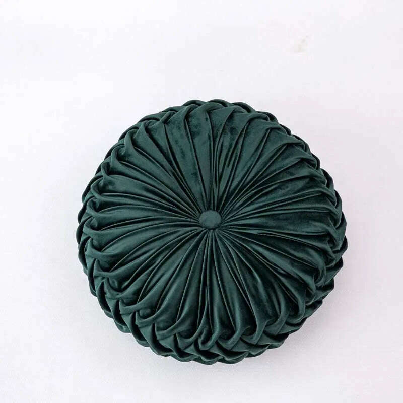 KIMLUD, Home Velvet Fabric Backrest Chair Cushion Sofa Pillow Bed Beach Swing Back Pad, darkgreen / 35x35x10cm, KIMLUD APPAREL - Womens Clothes