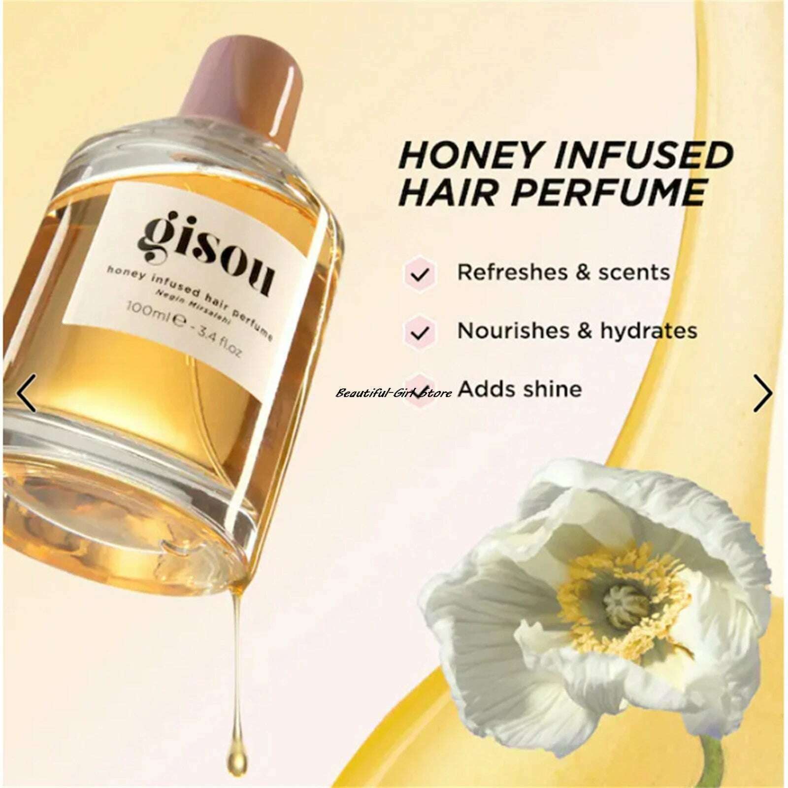 KIMLUD, Honey Infused Hair Perfume Pocket Size, A Travel-Friendly With Sweet Notes Of Honey Blended Into Spring Floral (1.7 Fl Oz/50ml), KIMLUD Womens Clothes