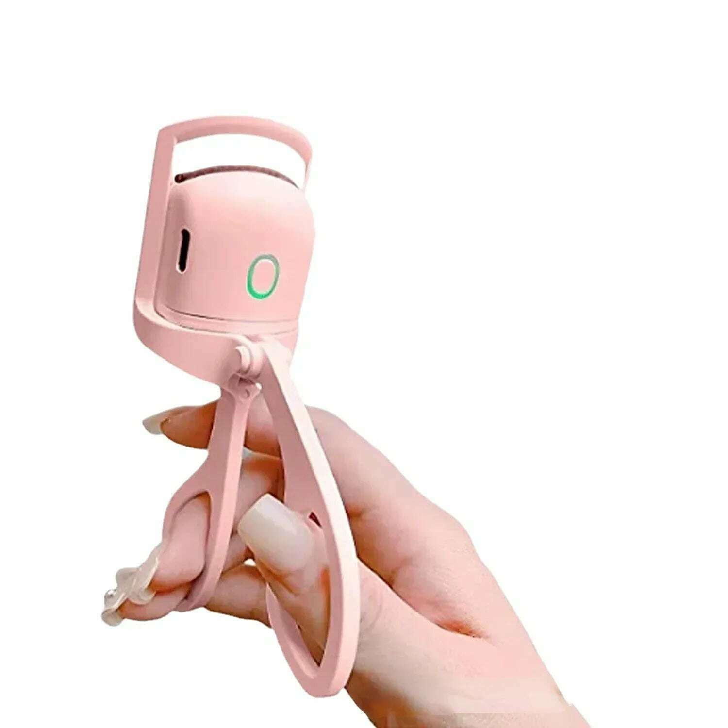 KIMLUD, Hot sale Electric Eyelash Curler USB Charging Model Fast Heating Portable Fast Shaping and Long Lasting Curling Eyelash Clip, pink, KIMLUD Womens Clothes