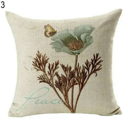KIMLUD, HOT SALES!!!New Arrival Vintage Flower Style Pillow Case Bed Sofa Square Throw Cushion Cover Home Decor Wholesale Dropshipping, 3, KIMLUD APPAREL - Womens Clothes
