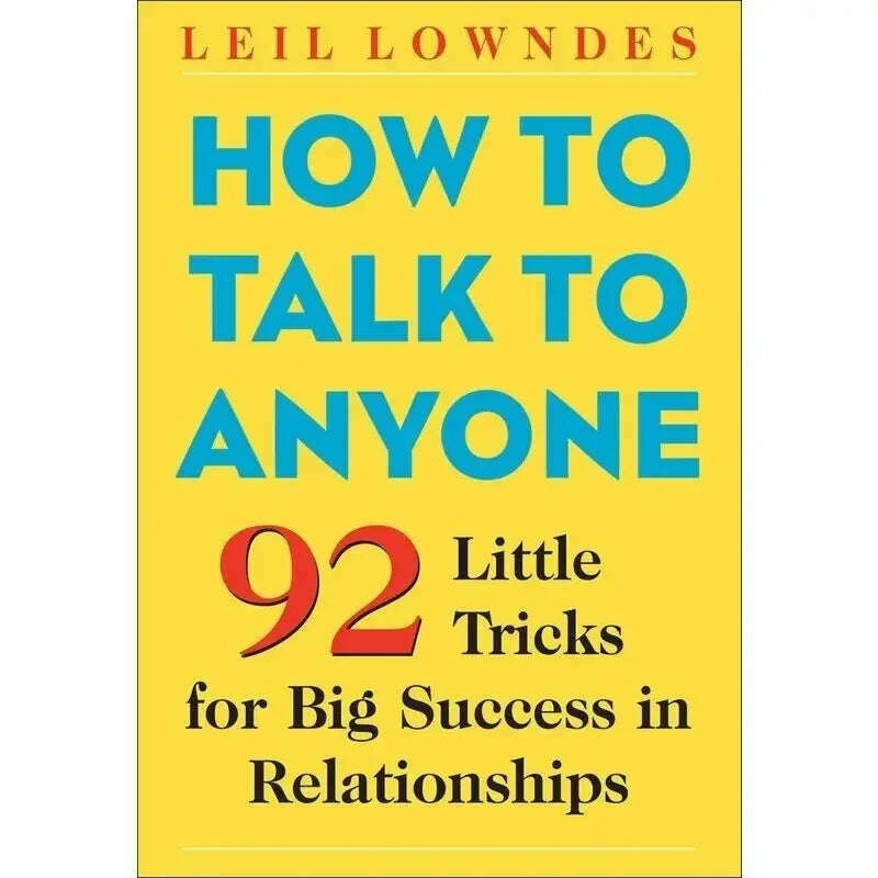 KIMLUD, How To Talk To Anyone 92 Little Tricks for Big Success Book, 1 book, KIMLUD APPAREL - Womens Clothes