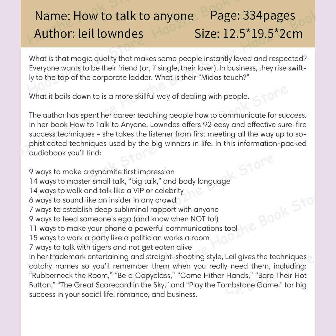 KIMLUD, How to Talk to Anyone: 92 Little Tricks for Big Success in Relationships Communication & Social Skills English Book Paperback, KIMLUD Womens Clothes