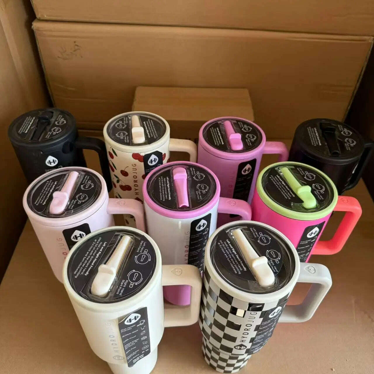 KIMLUD, HydroJug Tumbler 32OZ/40OZ Traveler Straw Lid Stainless Steel Vacuum Insulated Car Mug Double Wall Thermal Iced Travel, KIMLUD Womens Clothes