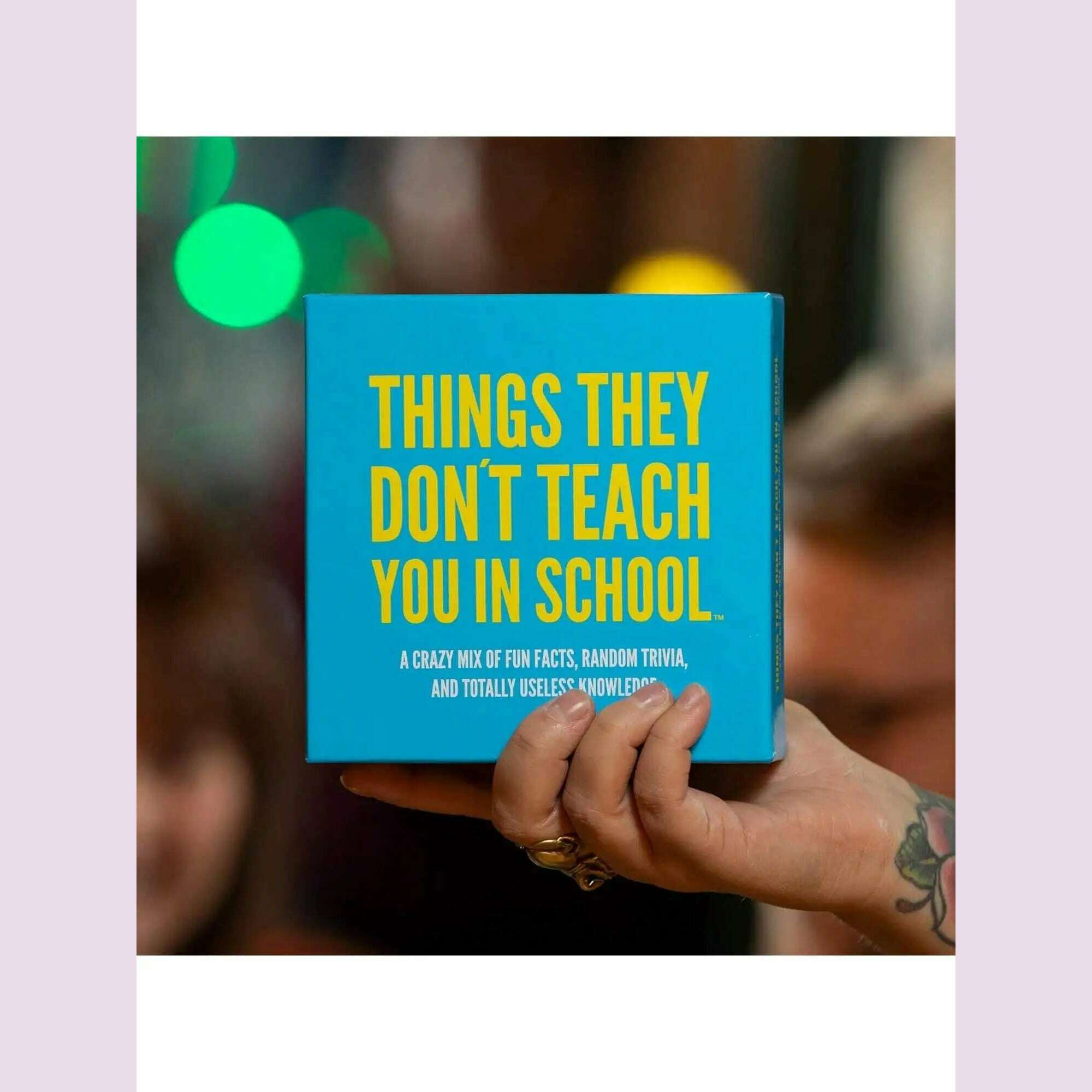 KIMLUD, Hygge Games Things They Don't Teach You in School Party Trivia Game Christmas Halloween Thanksgiving gifts, KIMLUD Womens Clothes