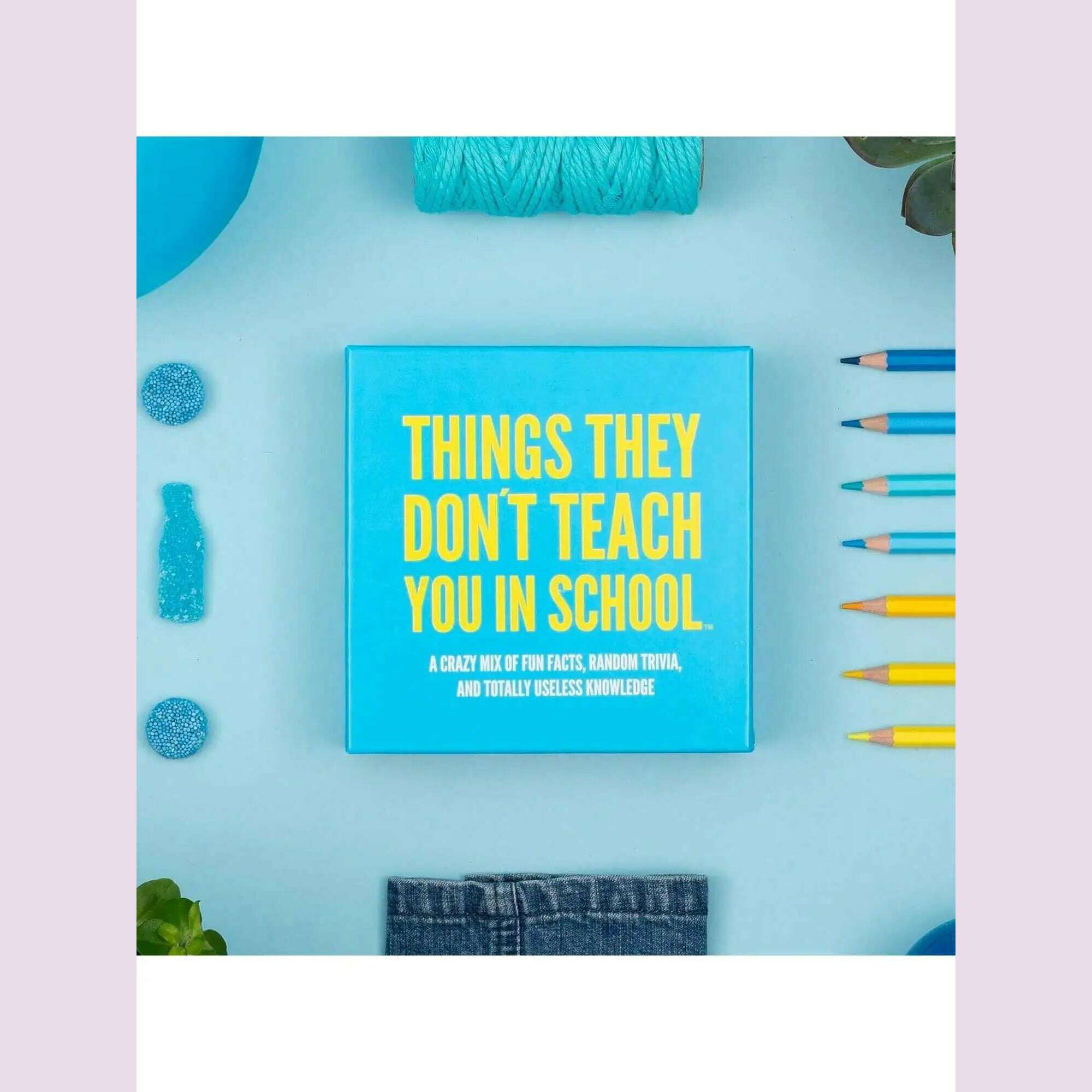 KIMLUD, Hygge Games Things They Don't Teach You in School Party Trivia Game Christmas Halloween Thanksgiving gifts, KIMLUD Womens Clothes