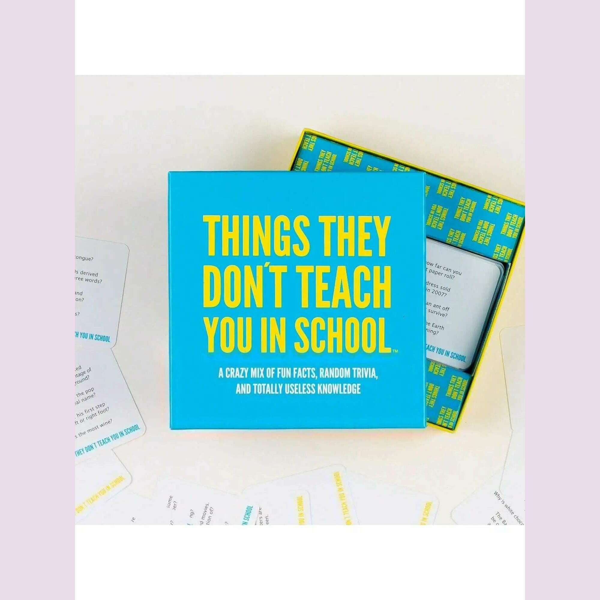 KIMLUD, Hygge Games Things They Don't Teach You in School Party Trivia Game Christmas Halloween Thanksgiving gifts, KIMLUD Womens Clothes