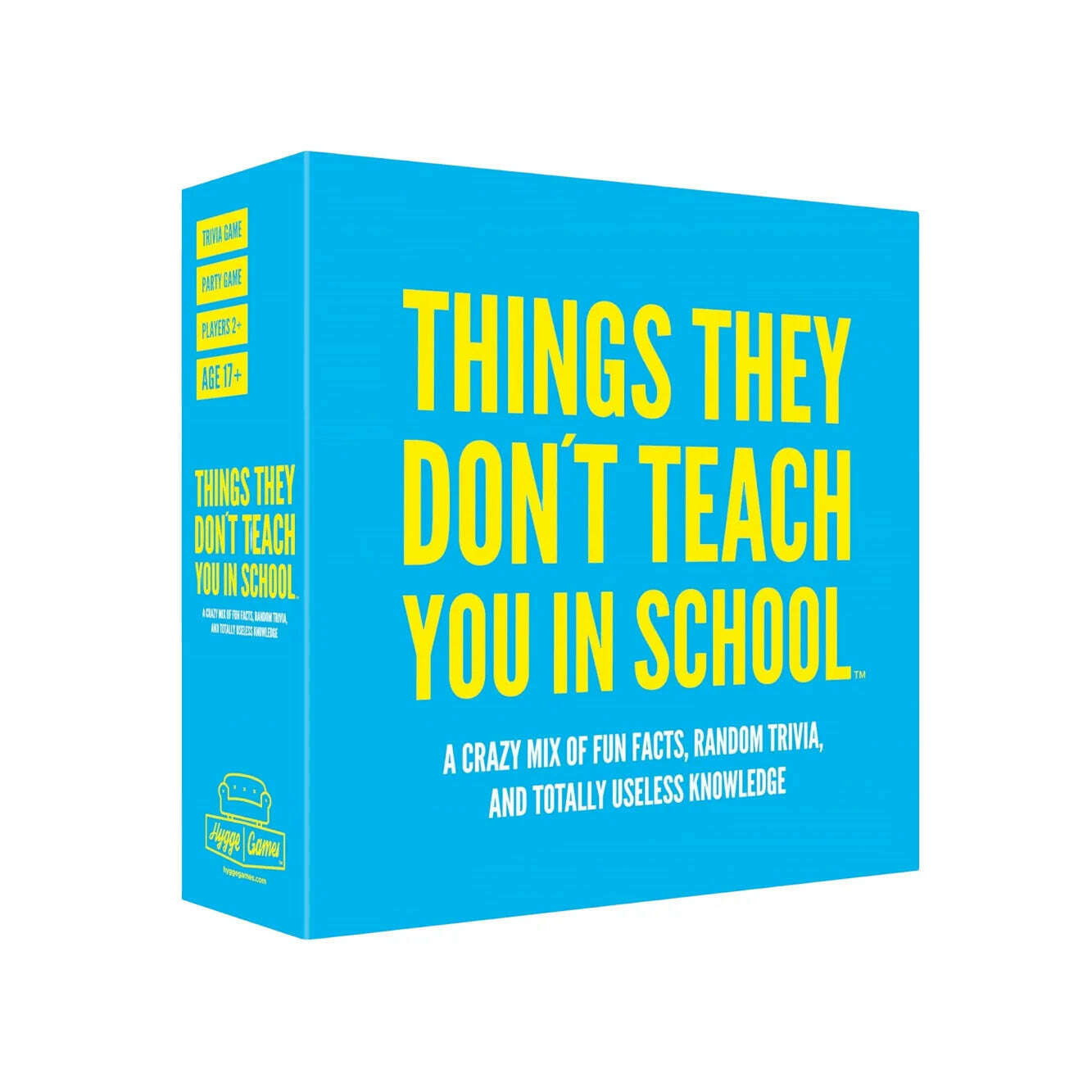 KIMLUD, Hygge Games Things They Don't Teach You in School Party Trivia Game Christmas Halloween Thanksgiving gifts, Blue, KIMLUD APPAREL - Womens Clothes